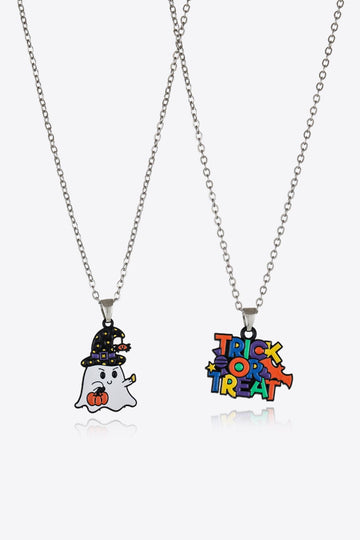 The Pink Pigs Ghost Trick or Treat Halloween Fashion Necklace Sets